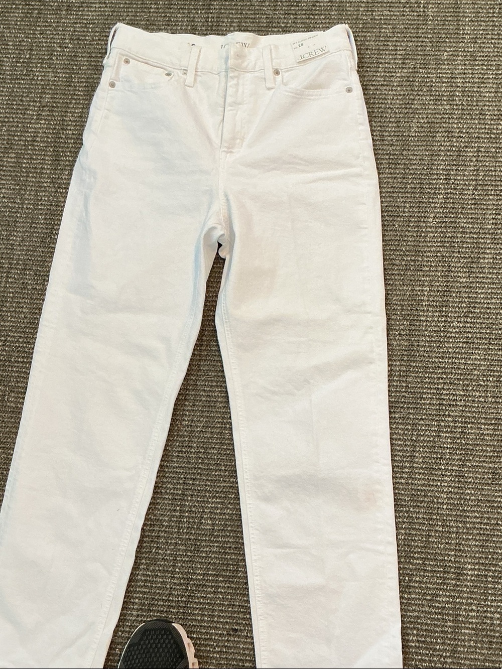 J. Crew White Straight Leg Jeans 90s classic NWT